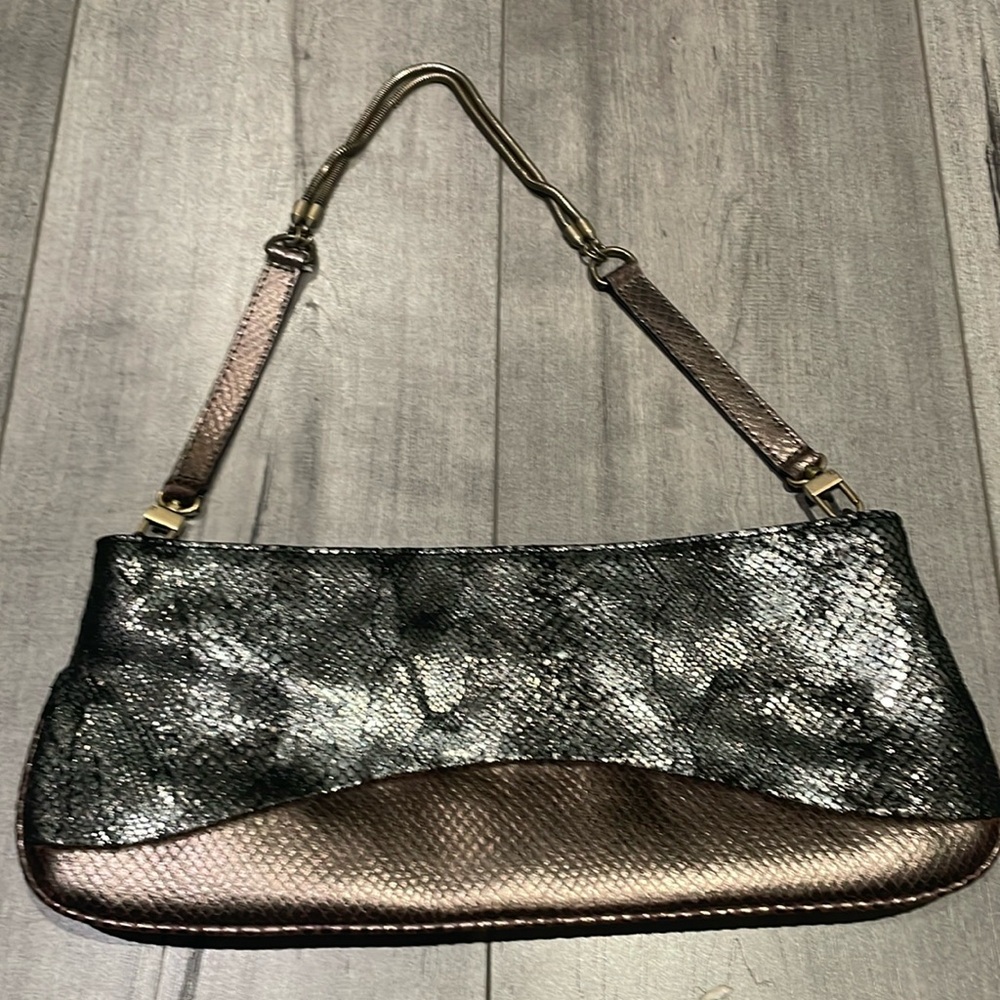 Hope Heritage vintage metallic leather shoulder handbag